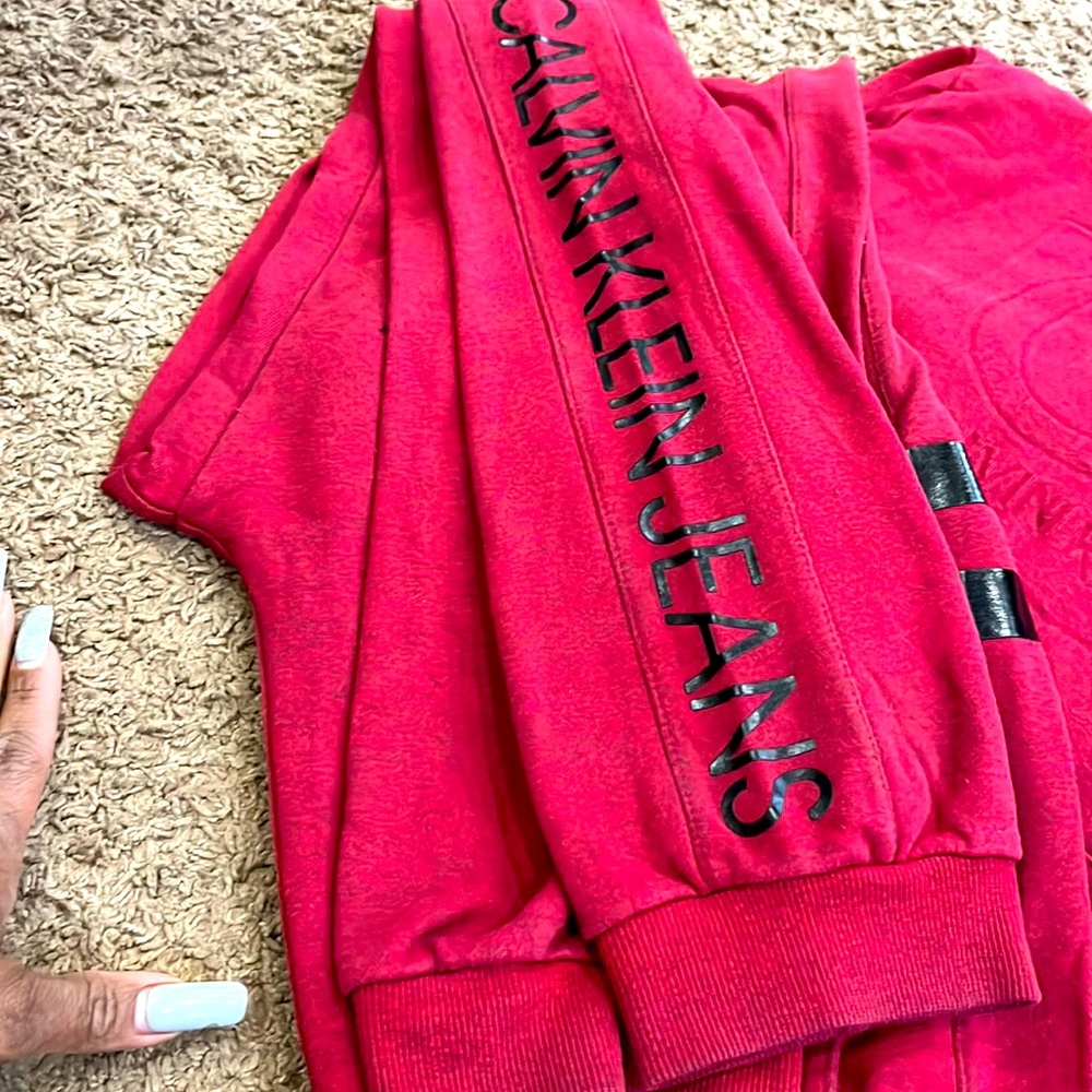 Boys size xl burgundy jogging set